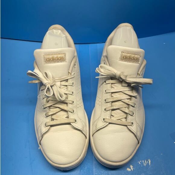 Adidas Women's Size 9 Cloudfoam Comfort Advantage Shoes White Rose Gold - Picture 3 of 10